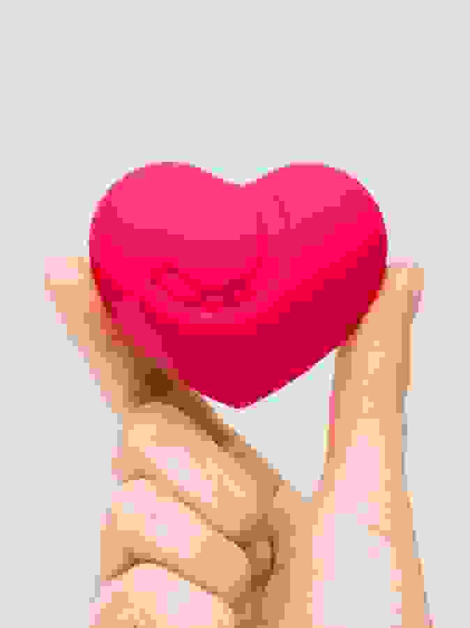Lovehoney Heart Throb Vibrator , Red, hi-res